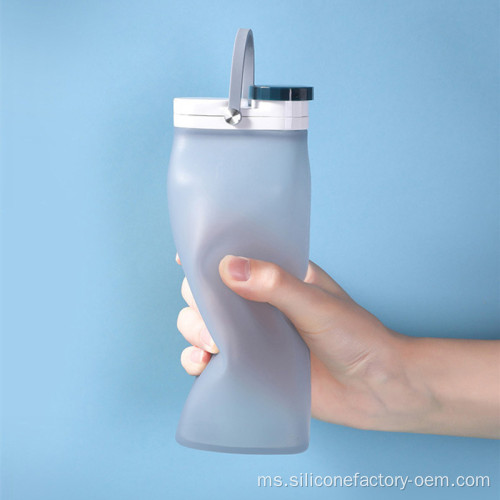 Silicone Outdoor Sports Leakproof Botol Air Diluluskan